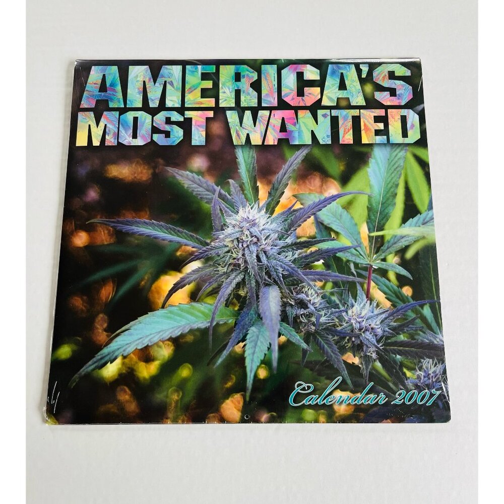 VTG Wall Calendar America's Most Wanted different weed cannabis strains 2007
